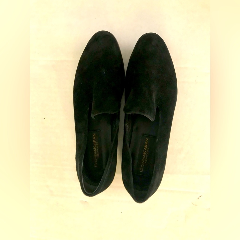 NWOB Donna Karan New York Slip On Loafer In Black Suede, 6.5